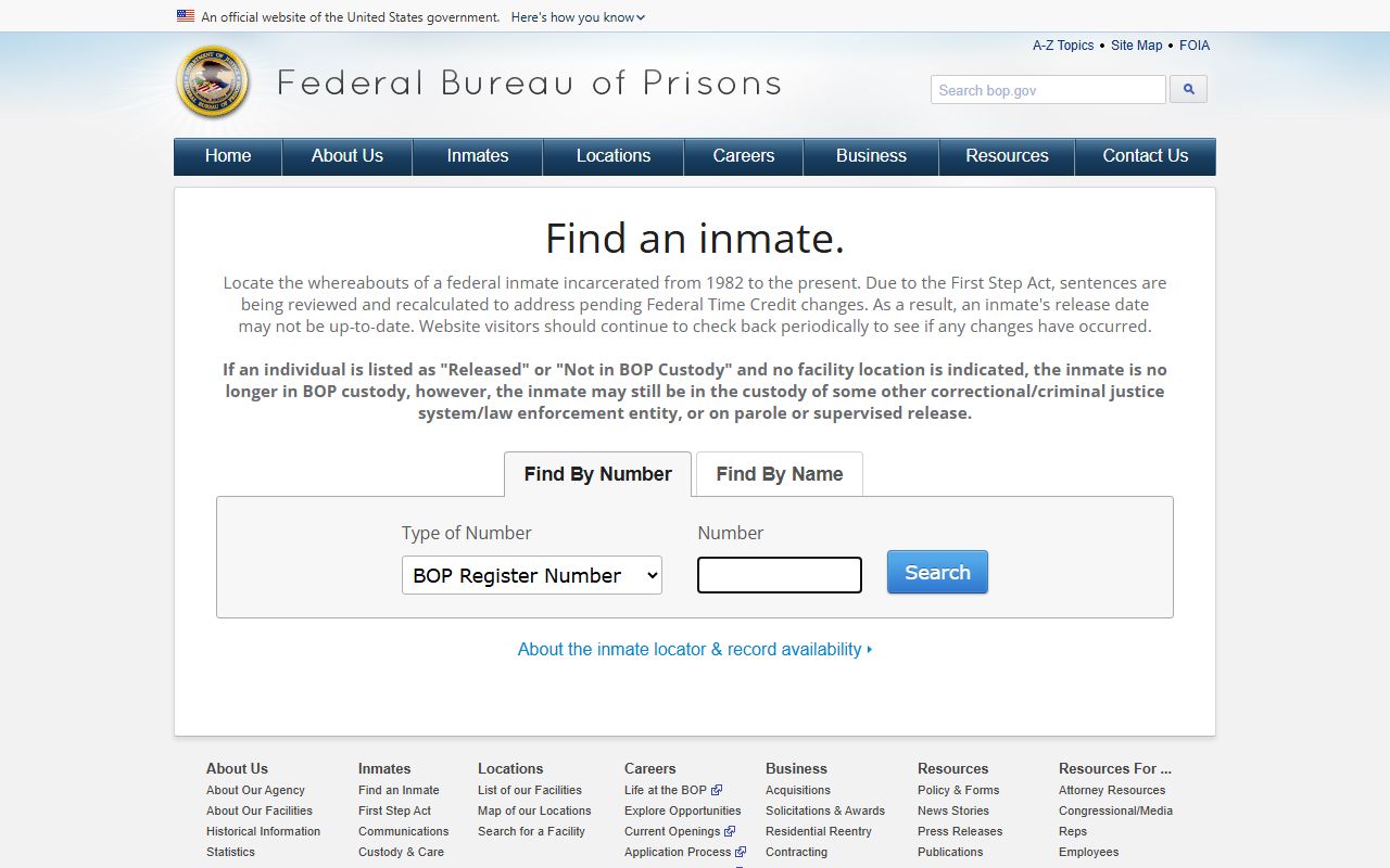 Latah County District Court with federal inmate locator separate from state court records