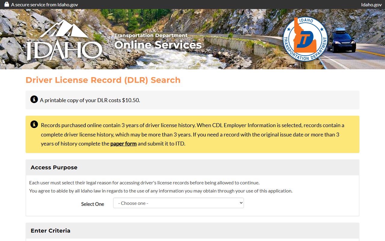 Latah County warrant search state driver record lookup context